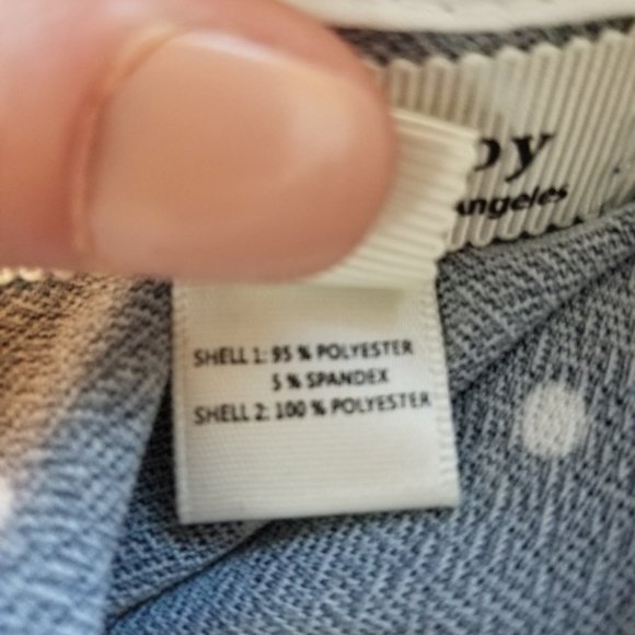 Faith And Joy Women's Blouse w/Peter Pan Collar and Polka Dots size Small - Picture 7 of 8